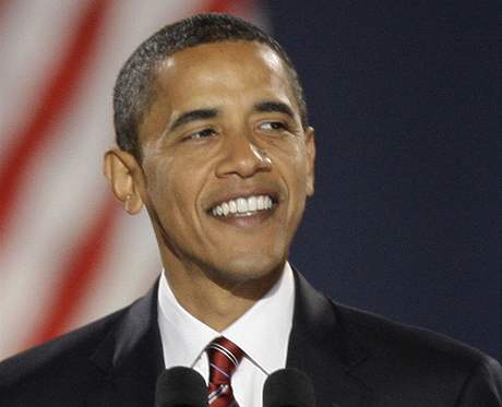 Vítz prezidentských voleb Barack Obama.