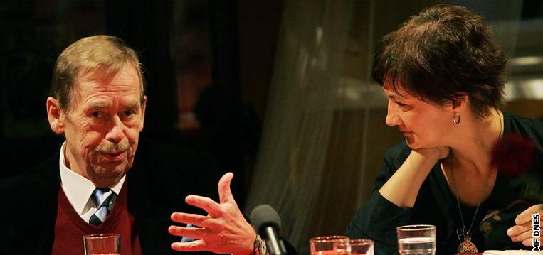 Debata s Václavem Havlem v divadle Husa na provázku (8.11.2008) 