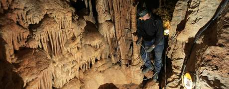Oprava jeskyn Balcarka v Moravském krasu