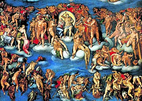 Michelangelo Buonarotti - freska Posledn soud v Sixtinsk kapli
