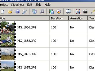 DVD slideshow GUI
