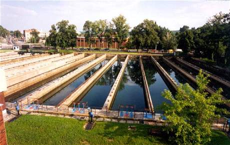 Usazovací nádre pisárecké vodárny v Brn