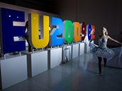 Baletka pi slavnostnm odhalen loga eskho pedsednictv v Rad EU