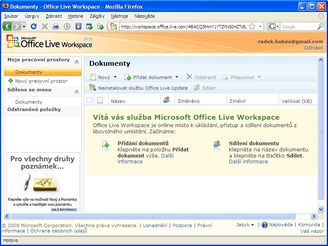 Microsoft Office Live Workspace