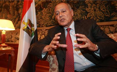 Egyptský ministr zahranií Ahmad Abúl Ghajt.