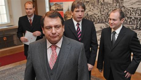 Jií Paroubek, primátor Brna Roman Onderka a hejtman jiní Moravy Michal Haek