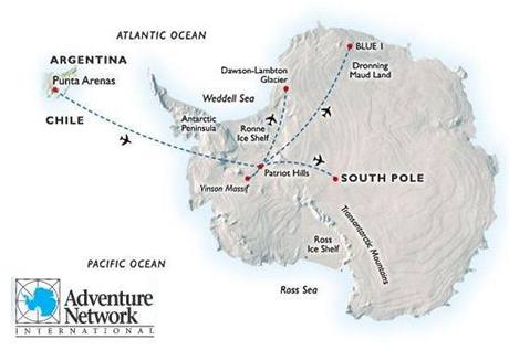 Mapa Antarktidy