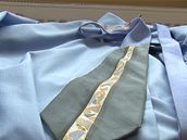 Malovaná hedvábná kravata