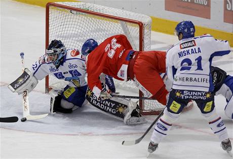 Finský gólman kapituloval v souboji s eskými hokejisty jen dvakrát.