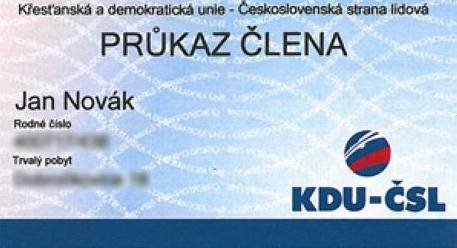 Legitimace lena KDU-SL