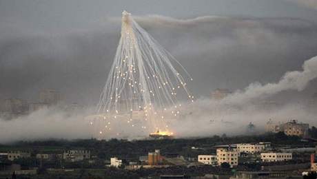 Exploze stely nad Gazou