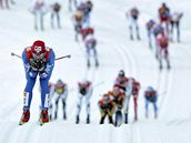 Luk Bauer na trati zvodu Tour de Ski na 20 km klasicky ve Val di Fiemme