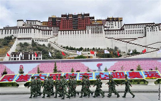 Palác Potala, sídlo dalajlam, je symbolem tibetské nezávislosti.