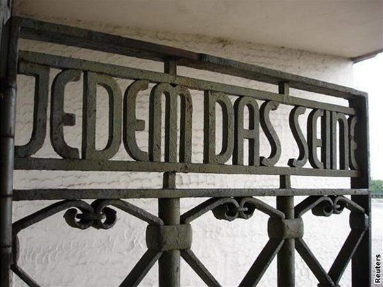 Brána bývalého koncentraního tábora Buchenwald