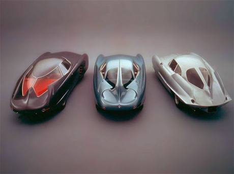 Berlinetta Aerodynamica Tecnica: (zleva) BAT 5, BAT 7, BAT 9