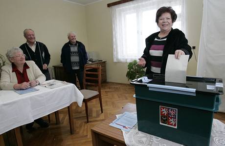 Volby v ertkách na Blanensku, kde se o píze voli uchází est en.