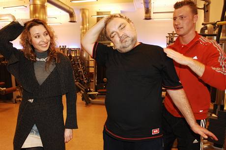 Tereza Bebarov a Vclav Svoboda s trenrem 