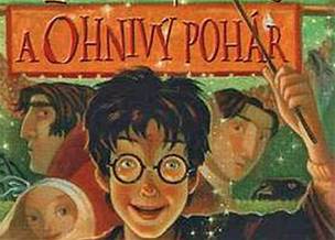 Harry Potter a Ohnivý pohár - obal eské verze knihy