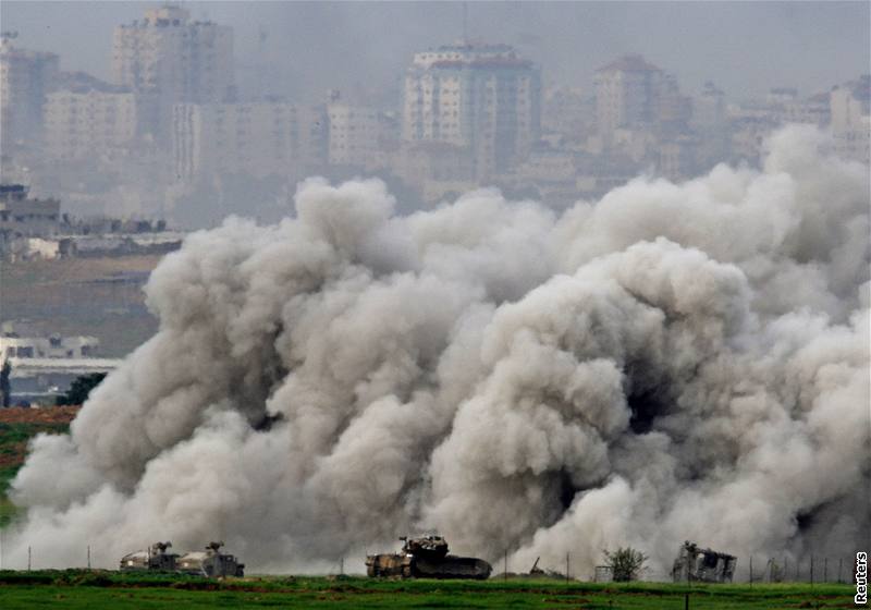 Nad meitou v pásmu Gazy explodovala jedna z izraelských stel.