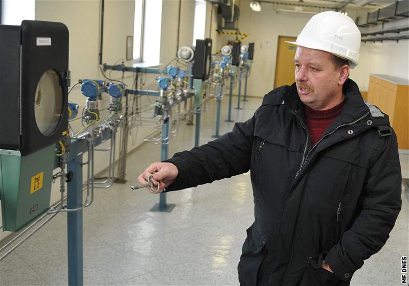 Radomil Zemek, manaer mení mnoství plynu Morava firmy RWE Transgas Net 