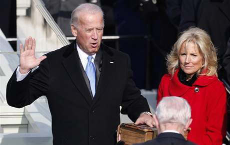 Joe Biden skld psahu viceprezidenta na inauguraci Baracka Obamy