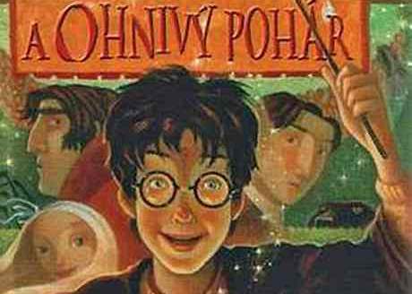 Harry Potter a Ohnivý pohár - obal eské verze knihy