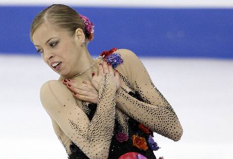 Carolina Kostnerová bhem krátkého programu na ME v Helsinkách.