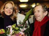 Václav Havel při opouštění motolské nemocnice (29. ledna 2009) Václav Havel při opouštění motolské nemocnice (29. ledna 2009)
