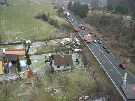 Tragick nehoda mezi u Hrabyn na Opavsku (30.1.2009)