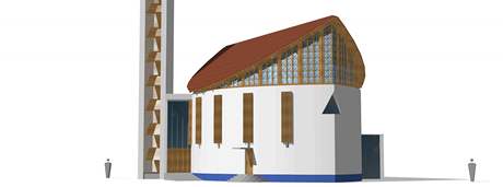 Vizualizace nov kaple v Kosticch
