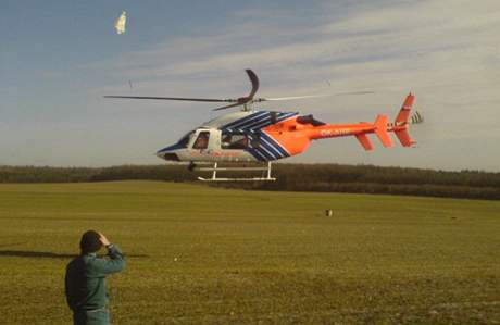 Vrtulník jihomoravských záchraná