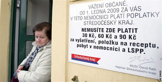 Kraje zejm zanou proplácet pacientm ve svých nemocnicích vechny zdravotnické poplatky. Ilustraní foto