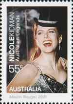 Hereka Nicole Kidmanov na australsk znmce (podobizna z filmu Moulin Rouge)