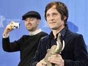 Berlinale 2009 - herec Gael Garca Bernal a reisr Lukas Moodyssen ped projekc filmu Mamooth