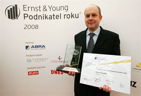 Podnikatel roku 2008 na jiní Morav - karel Sázavský