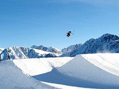 Nejvt snowpark v Itlii na Kronplatzu v Jinm Tyrolsku
