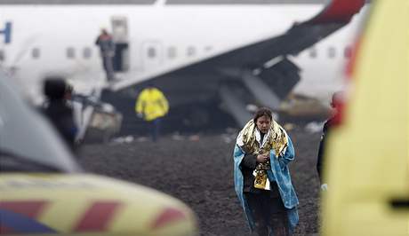 Zranná z boeingu 737, který se zítil u Amsterdamu