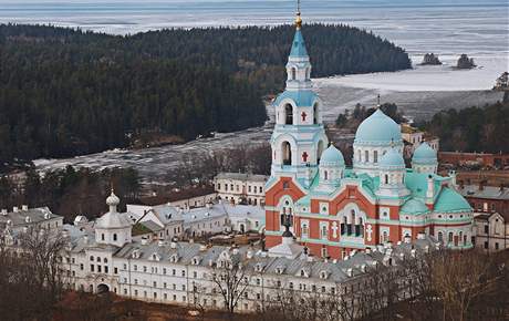 Pravoslavný chrám Promnní Pán na ostrov Valaam na Ladoském jezee