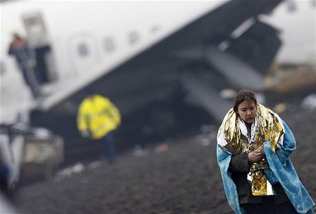 Zrann z boeingu 737, kter se ztil u Amsterdamu