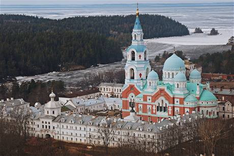 Pravoslavný chrám Promnní Pán na ostrov Valaam na Ladoském jezee