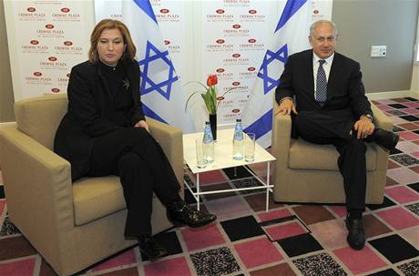 éfka Kadimy Cipi Livniová s Benjaminem Netanjahuem ve spolené vlád zejm nezasedne.