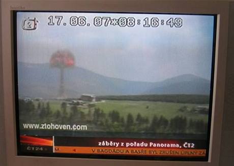 Zábr z poadu Panorama, který T odvysílala 17. ervna v 7:50 hodin.