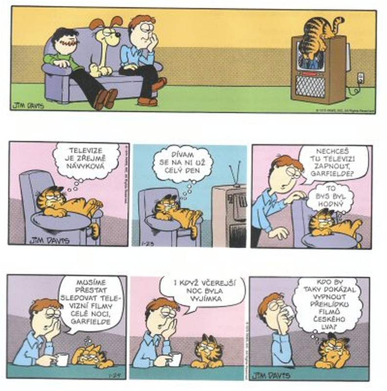 z komiksu Garfield se vybarvuje