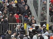 dn fanouk na stadionu ped zpasem 1 FC Brno a Bank Ostrava 