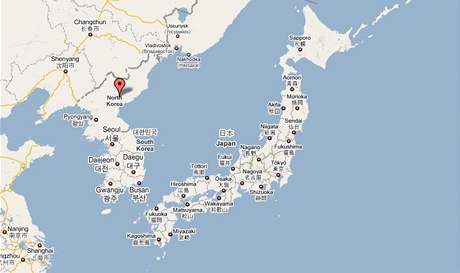 Mapa - Severn a Jin Korea