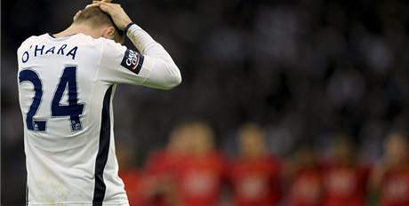 tonk OHara z Tottenhamu smutn: proti Manchesteru nepromnil penaltu