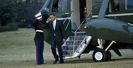 Barack Obama vyuívá pedevím vrtulník VH-3.