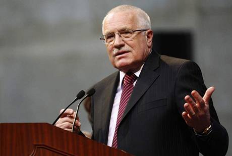 Prezident Václav Klaus hovoí o spolupráci postsovtských republik s Evropskou unií.