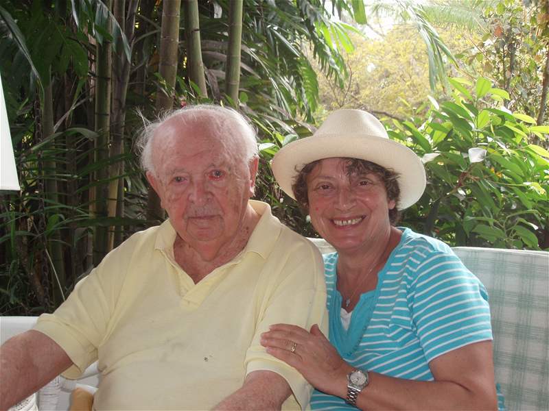 Otakar Vávra a Jitka Nmcová - 98. narozeniny na Barbadosu