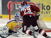 Sparta - Zln: Jakub Koreis dv druh gl Sparty.